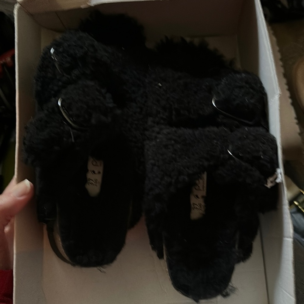 Papillio birkenstock slides.